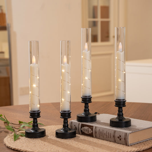 Black Candle Stand Base Lamp String Cup Wax Rod Wax Bullet