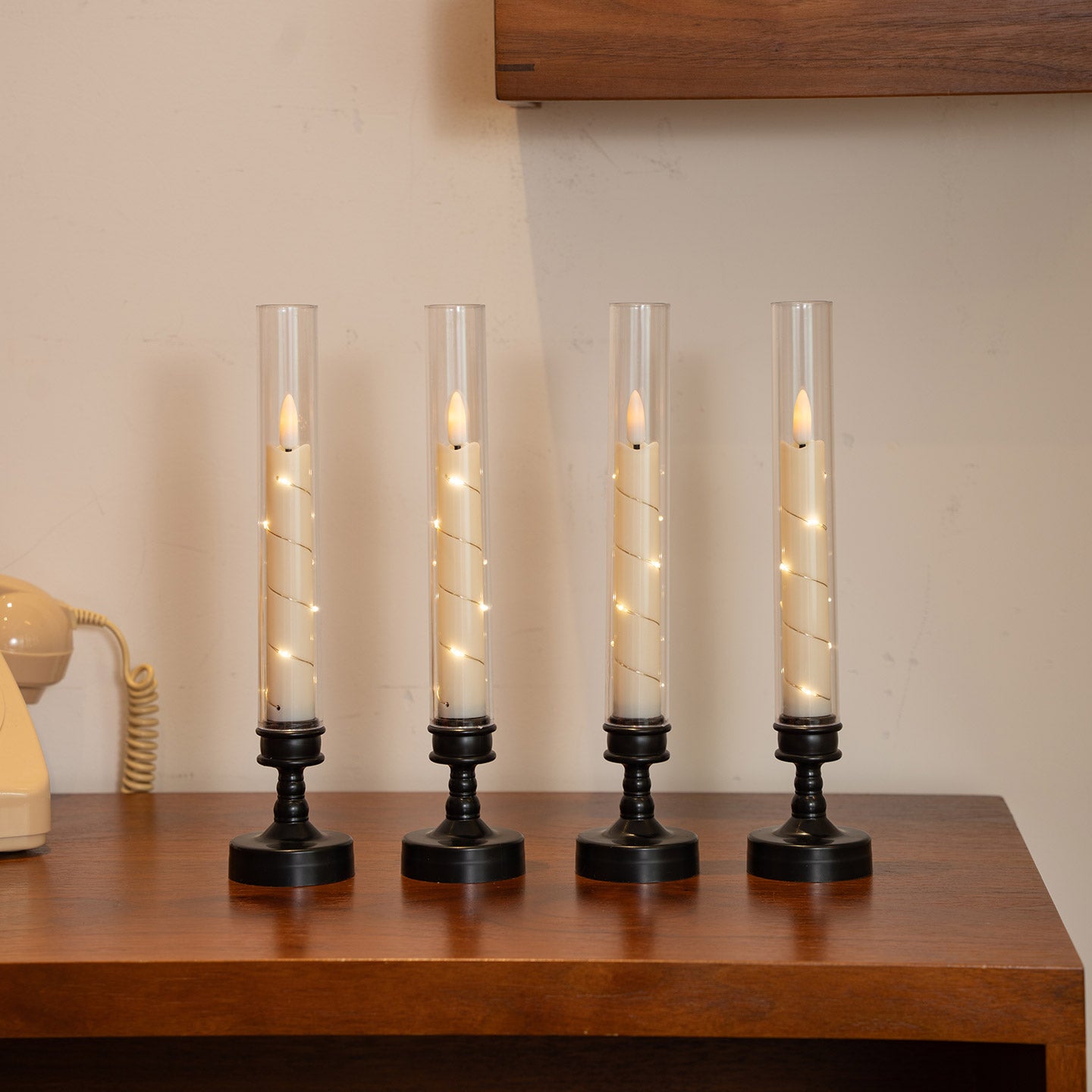 Black Candle Stand Base Lamp String Cup Wax Rod Wax Bullet