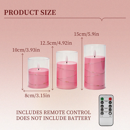 Plastic 75 flat-mouth pink cup LED bulb string remote control model