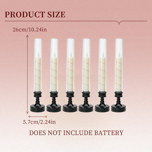 Black Candle Stand Base Lamp String Cup Wax Rod Wax Bullet