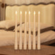 Beige Taper Pillar Candle with Remote Flame Tip