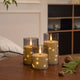 Plastic 75 flat-bottomed cup, wax-gray bullet-shaped lamp string, remote control model