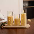 Plastic 50-Piece Flat-Top Cup Wax Bullet String Lights with Remote Control