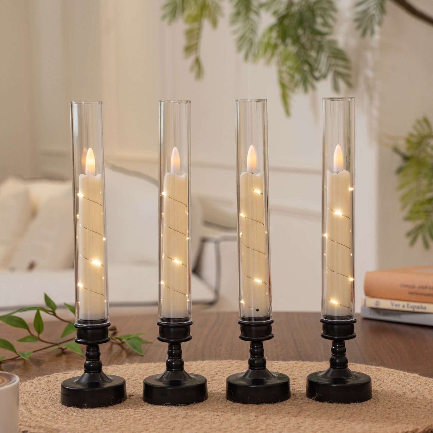 Black Candle Stand Base Lamp String Cup Wax Rod Wax Bullet
