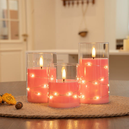 Plastic 75 flat-mouth pink cup LED bulb string remote control model
