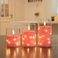 Plastic 75 flat-mouth pink cup LED bulb string remote control model