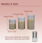 Plastic 75 flat-bottomed cup, wax-gray bullet-shaped lamp string, remote control model