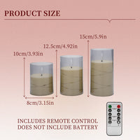 Plastic 75 flat-bottomed cup, wax-gray bullet-shaped lamp string, remote control model