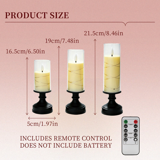 Plastic 50-piece flat-bottomed cup wax pendant lamp set with remote control model